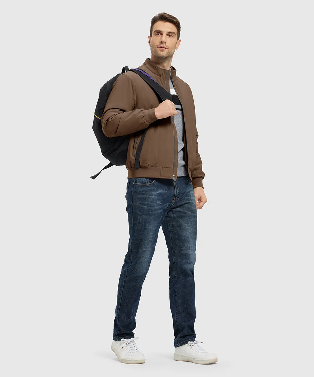 Men's Quilted Cotton Stand Collar Jacket