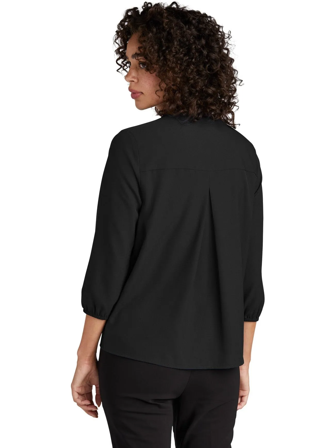 Mercer Mettle Ladies Stretch Crepe 3/4-Sleeve Blouse