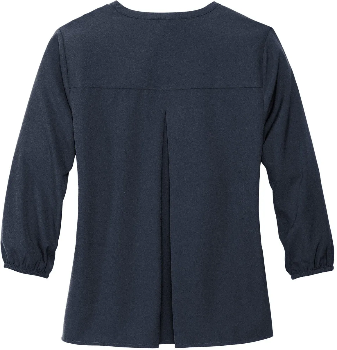 Mercer Mettle Ladies Stretch Crepe 3/4-Sleeve Blouse