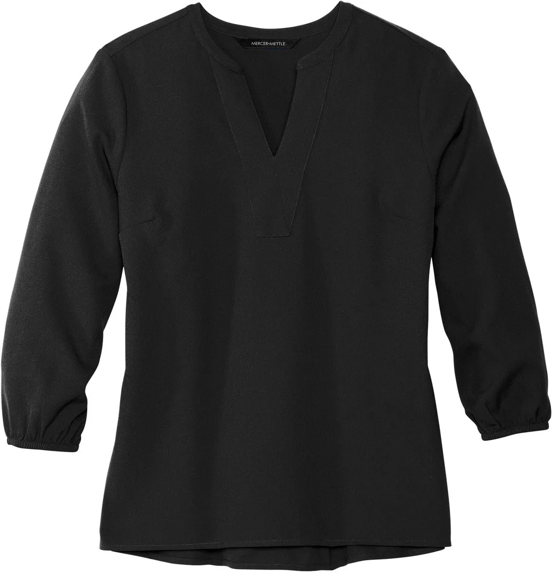 Mercer Mettle Ladies Stretch Crepe 3/4-Sleeve Blouse