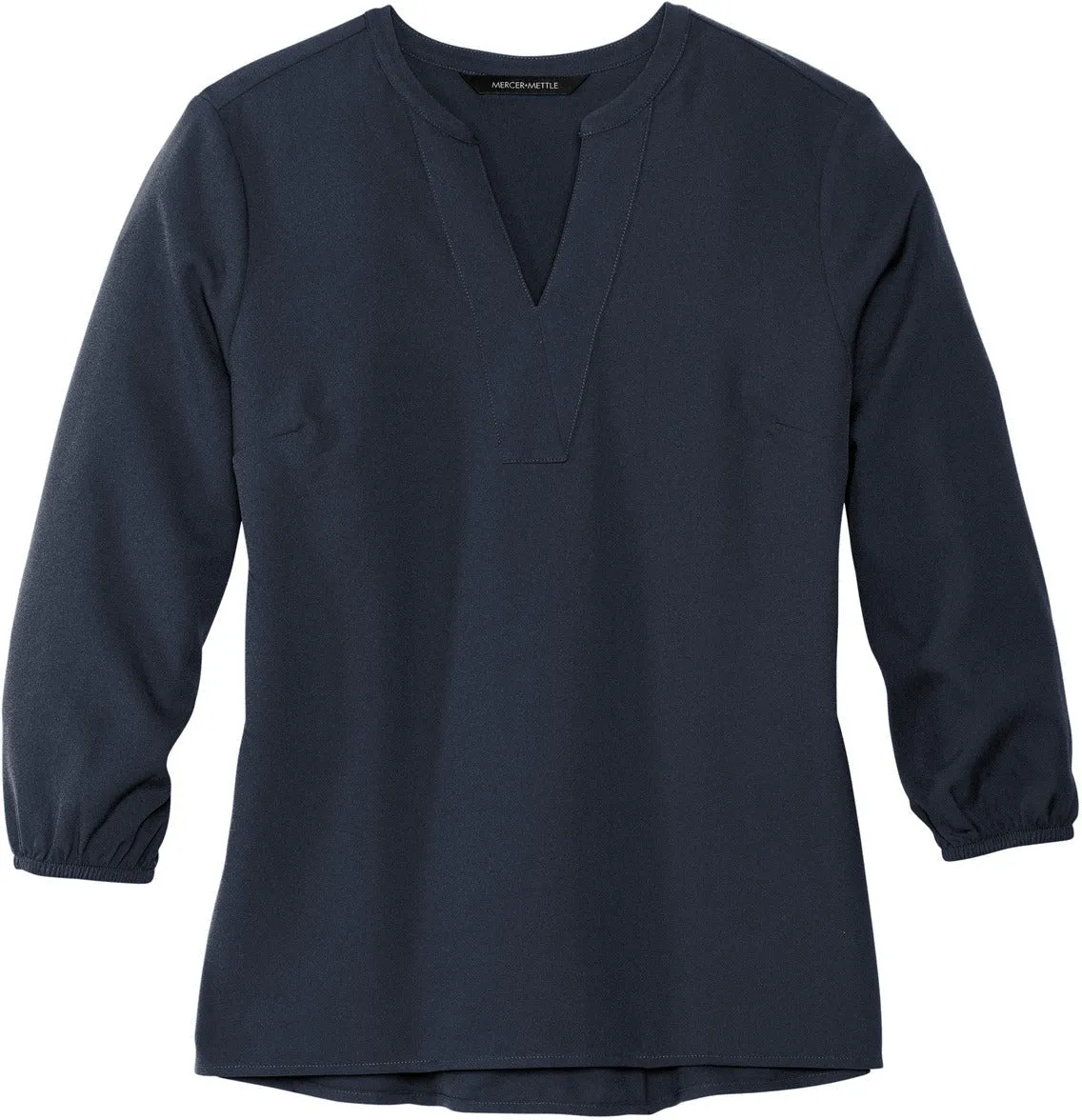 Mercer Mettle Ladies Stretch Crepe 3/4-Sleeve Blouse