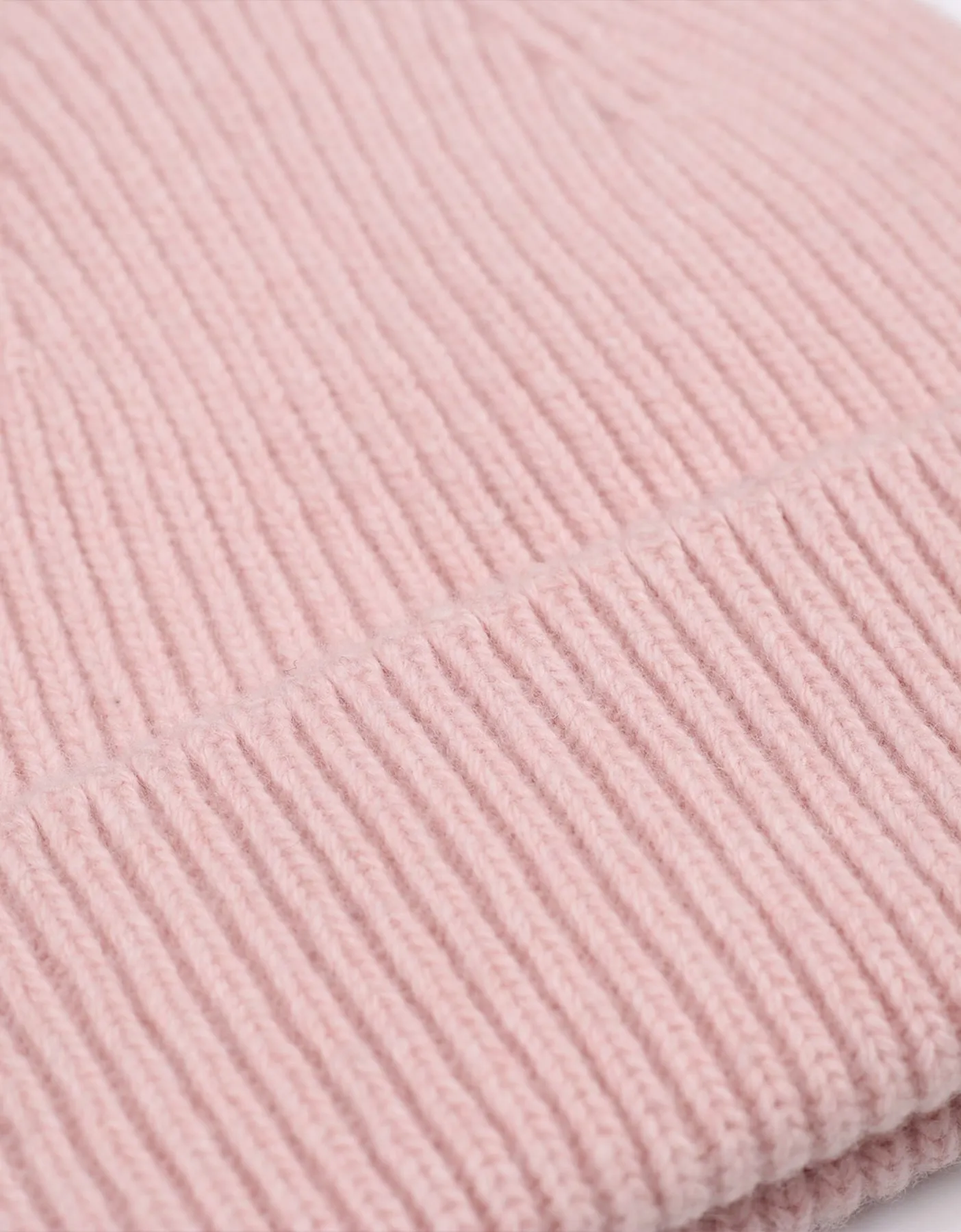 Merino Wool Beanie - Faded Pink