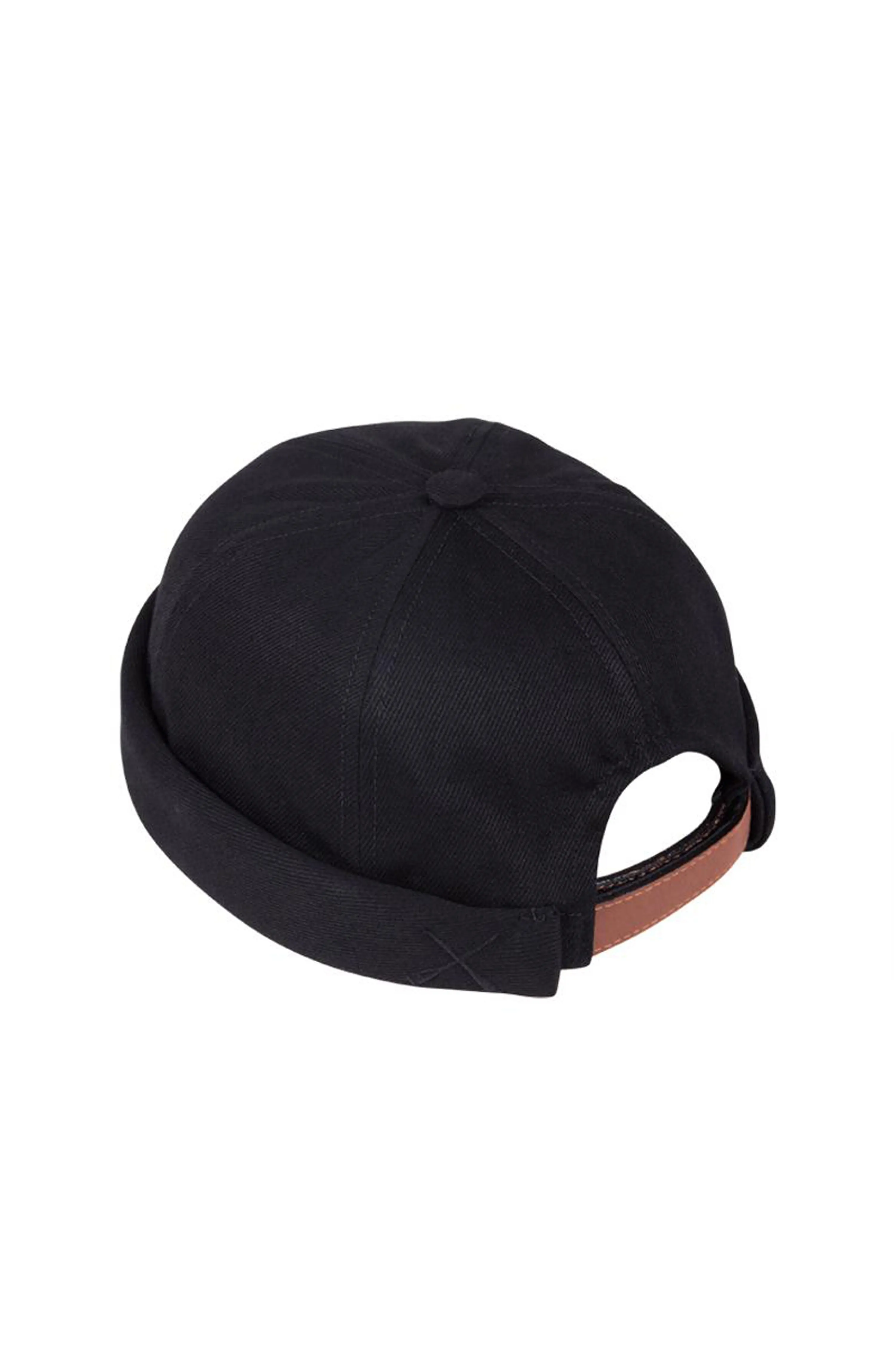 MIKI DOCKER HAT BLACK DENIM