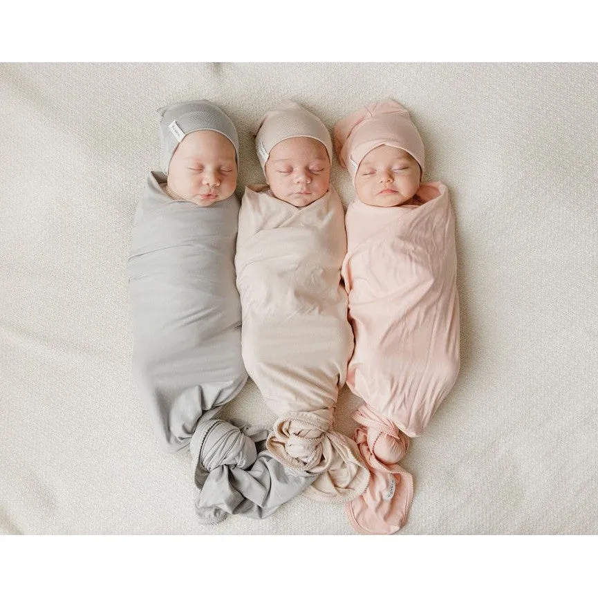 Modal Swaddle & Beanie Set in Gift Box - Tan