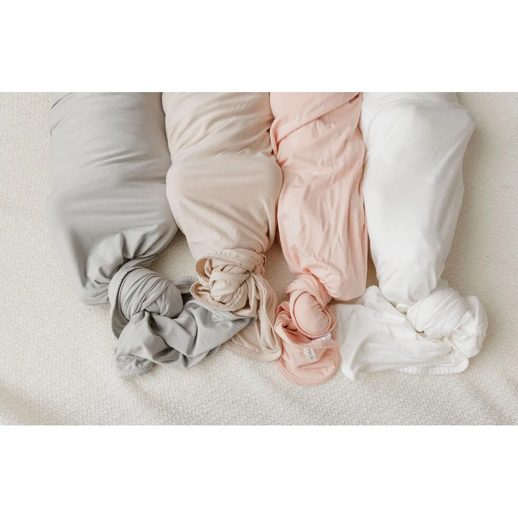 Modal Swaddle & Beanie Set in Gift Box - Tan