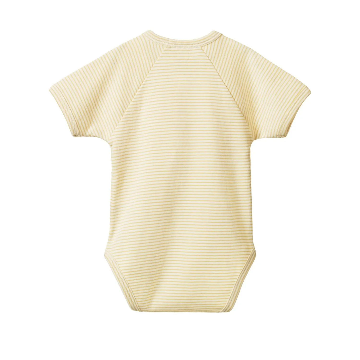 Nature Baby Bodysuit Short Sleeve Kimono Bodysuit Sand Pinstripe