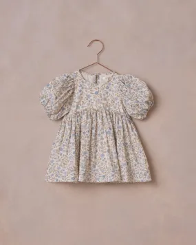 Noralee - Luna Dress Blue Garden Ivory