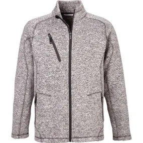 North End Men's Light Heather Peak Sweater Fleece Jacket