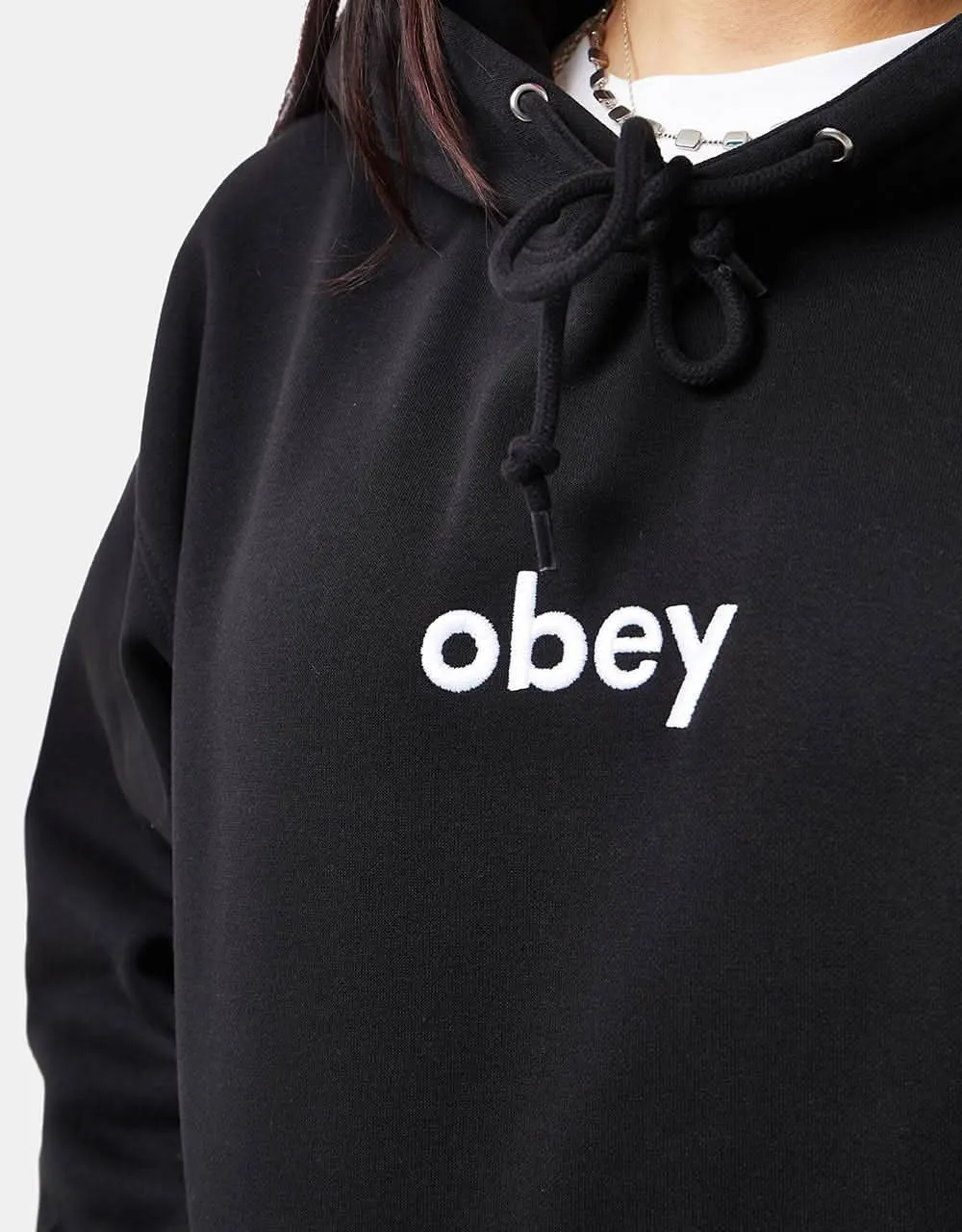 Obey Lowercase Pullover Hoodie - Black