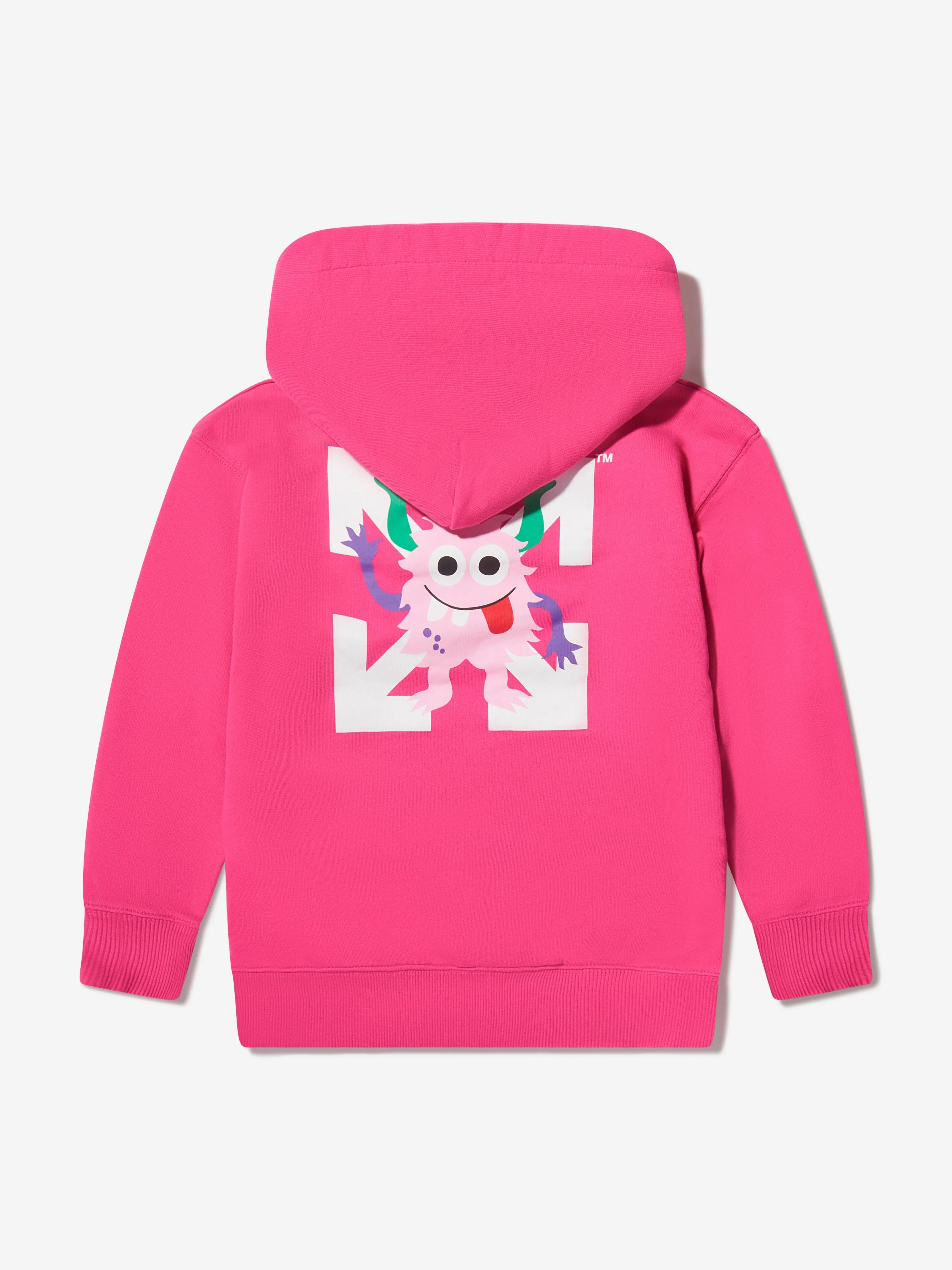 Off-White Girls Cotton Monster Logo Hoodie