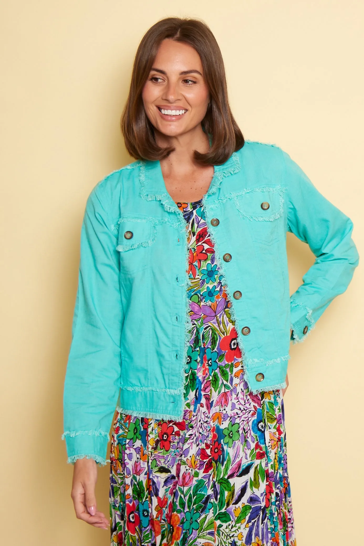 Orientique Essentials Summer Jacket - Aqua