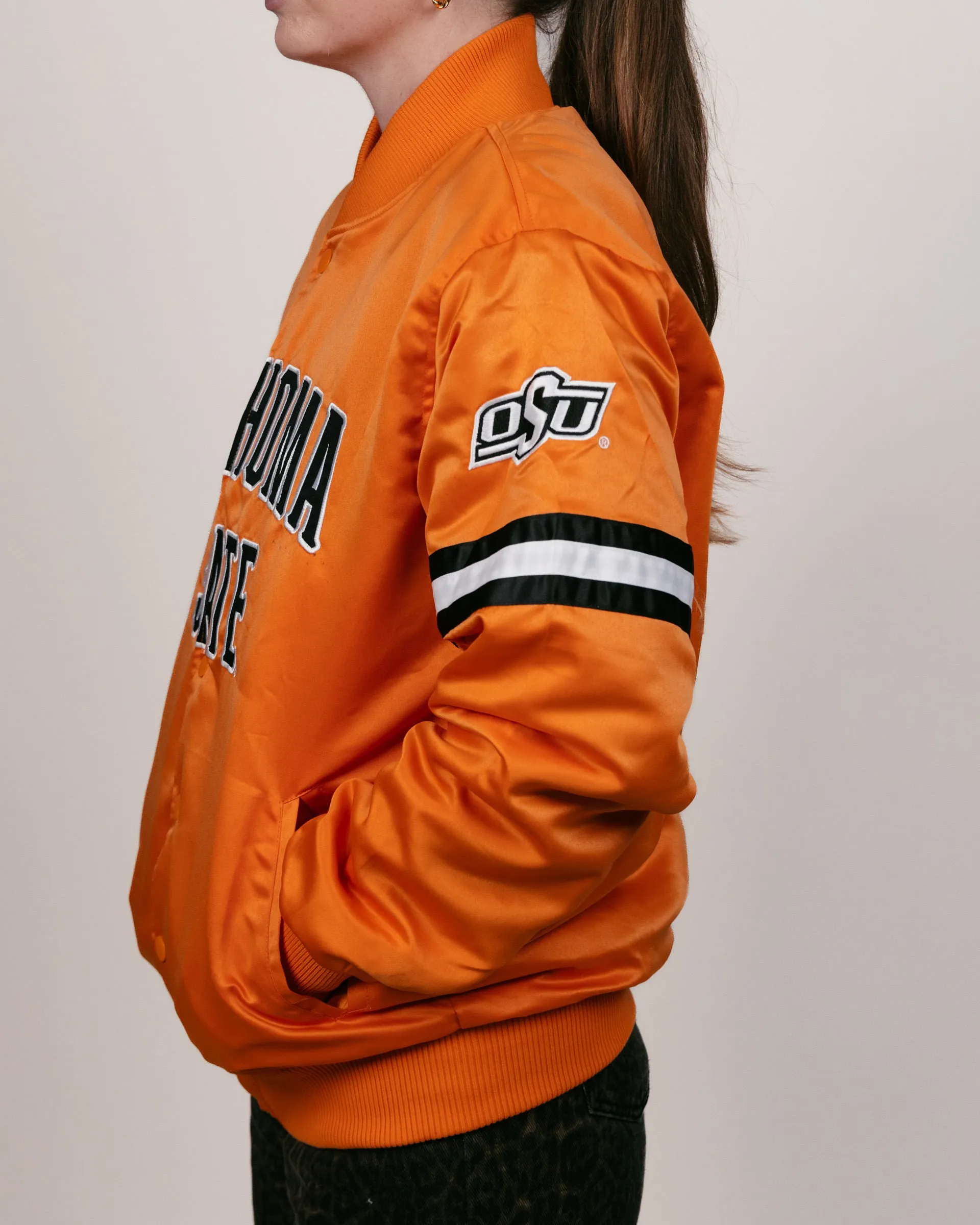 OSU Cowboys Orange Bomber Jacket