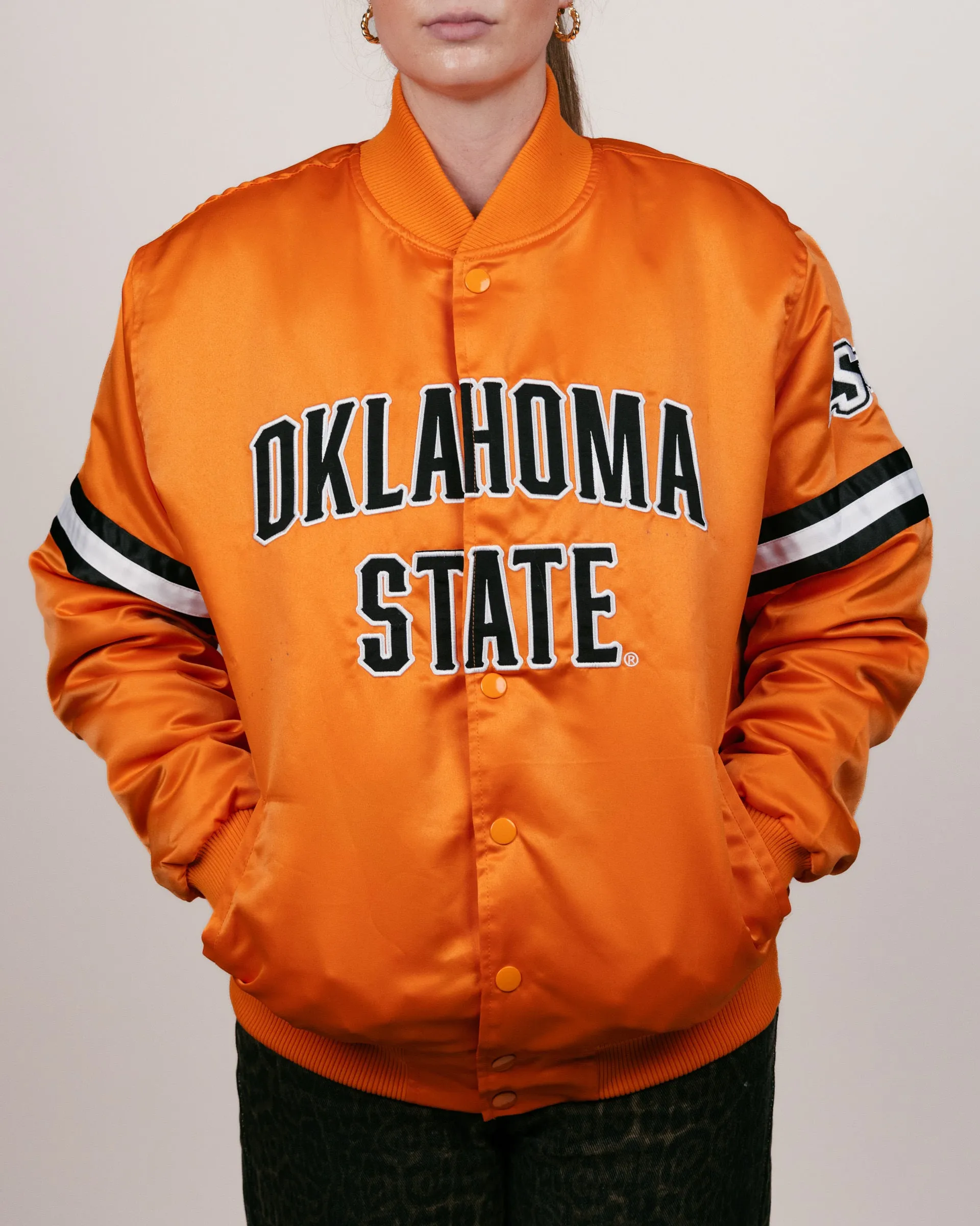 OSU Cowboys Orange Bomber Jacket