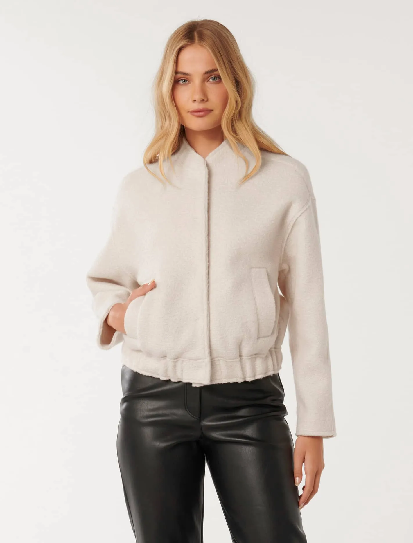 Otto Textured Bomber Jacket