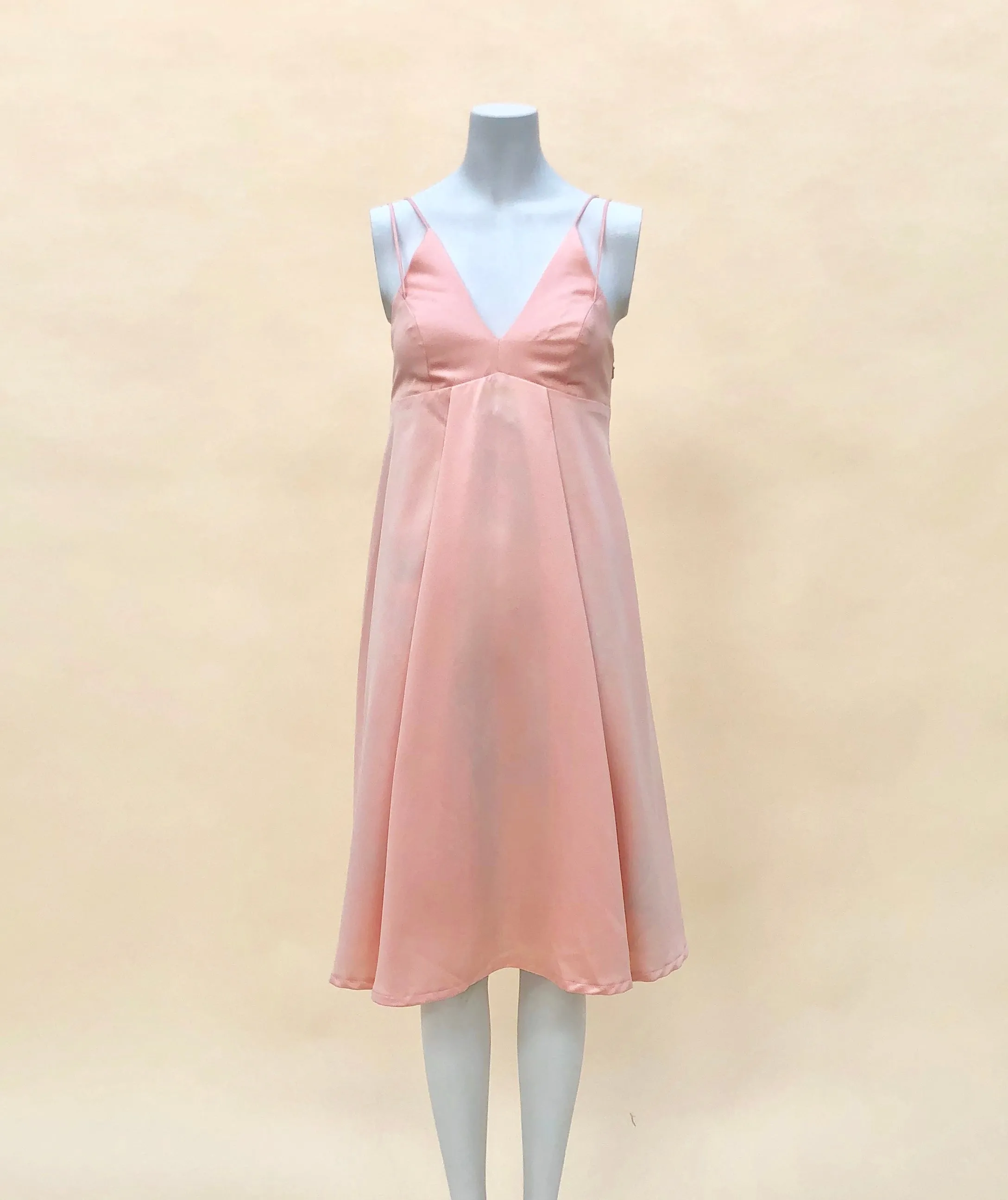 Peach Babydoll Dress