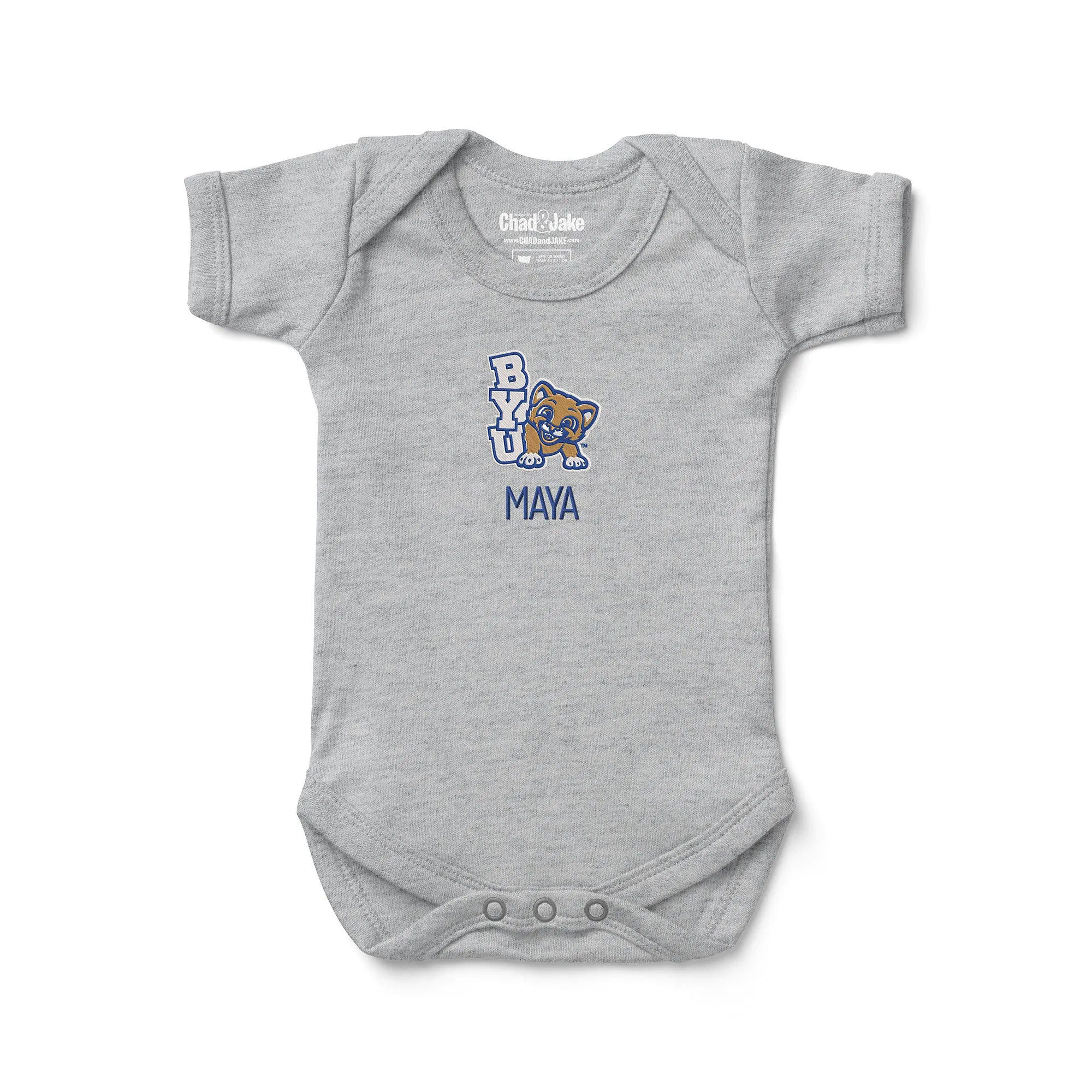 Personalized Brigham Young Cougars Youth Bodysuit