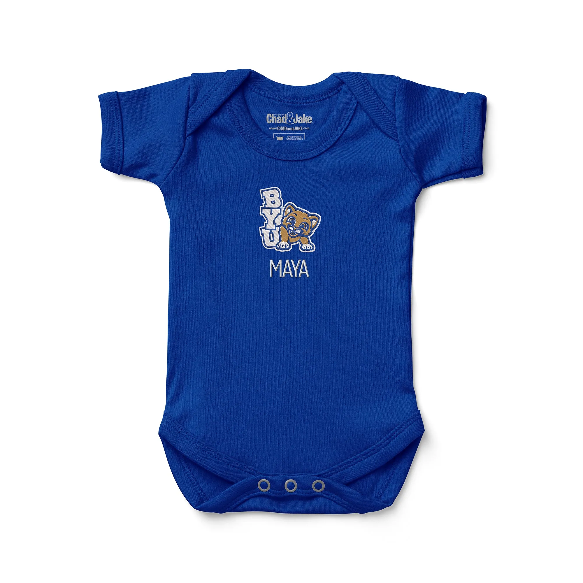 Personalized Brigham Young Cougars Youth Bodysuit