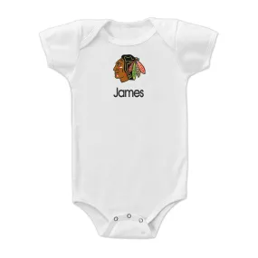 Personalized Chicago Blackhawks Bodysuit