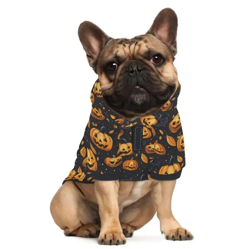 Personalized Halloween Pumpkin Dog Hoodie for Your Furry Friend