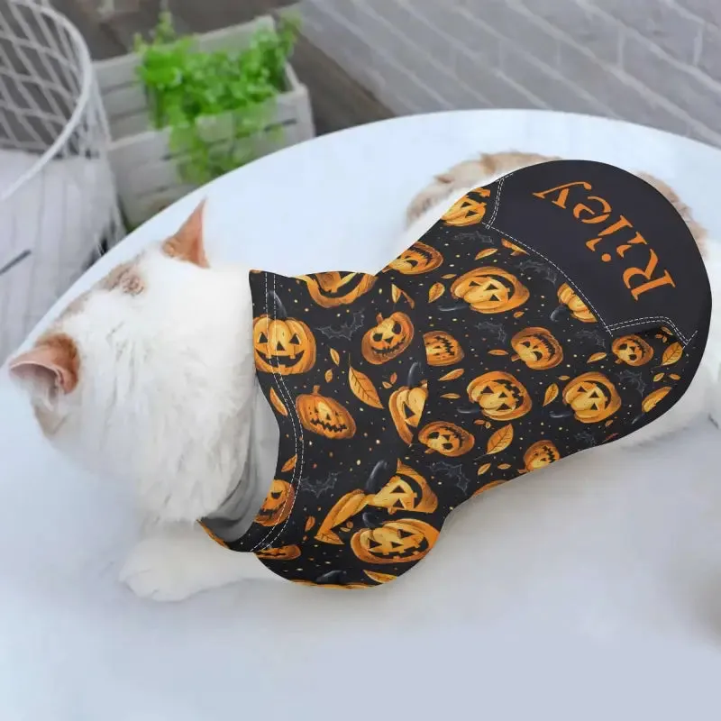 Personalized Halloween Pumpkin Dog Hoodie for Your Furry Friend