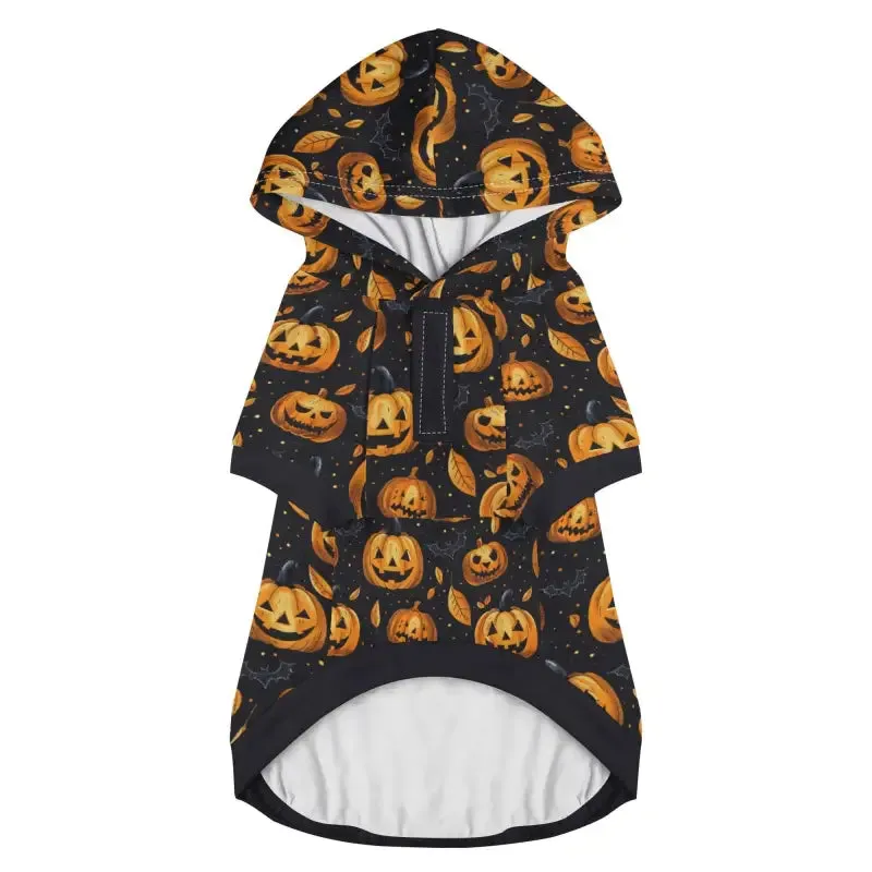 Personalized Halloween Pumpkin Dog Hoodie for Your Furry Friend