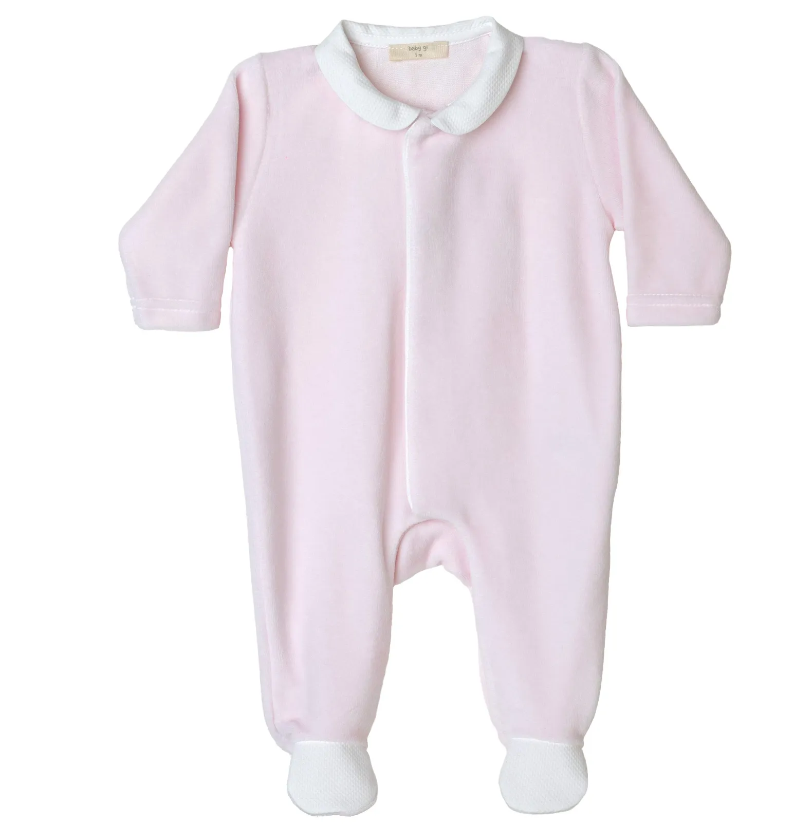 Pink Cotton Angel Footie