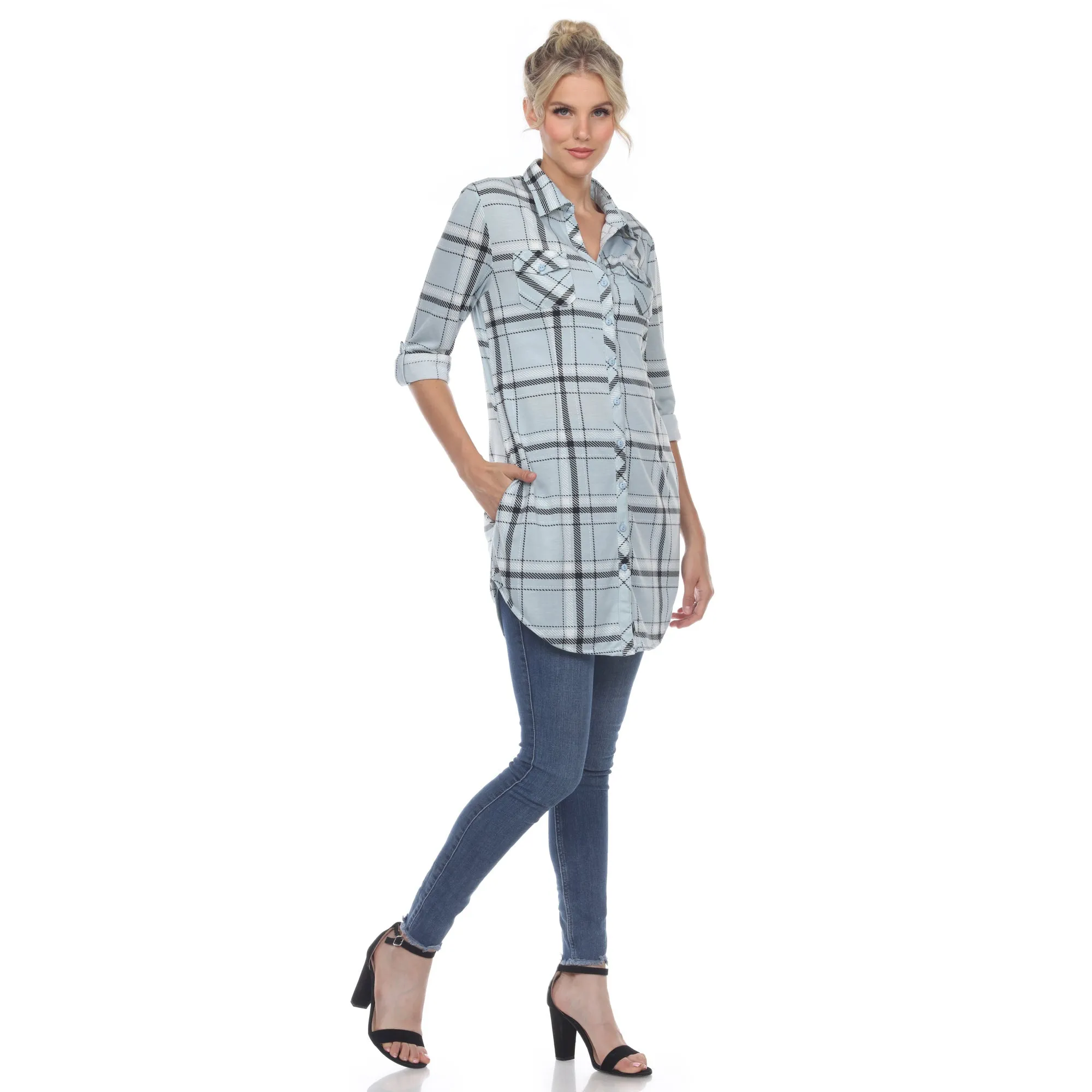 Plaid Tunic Shirt