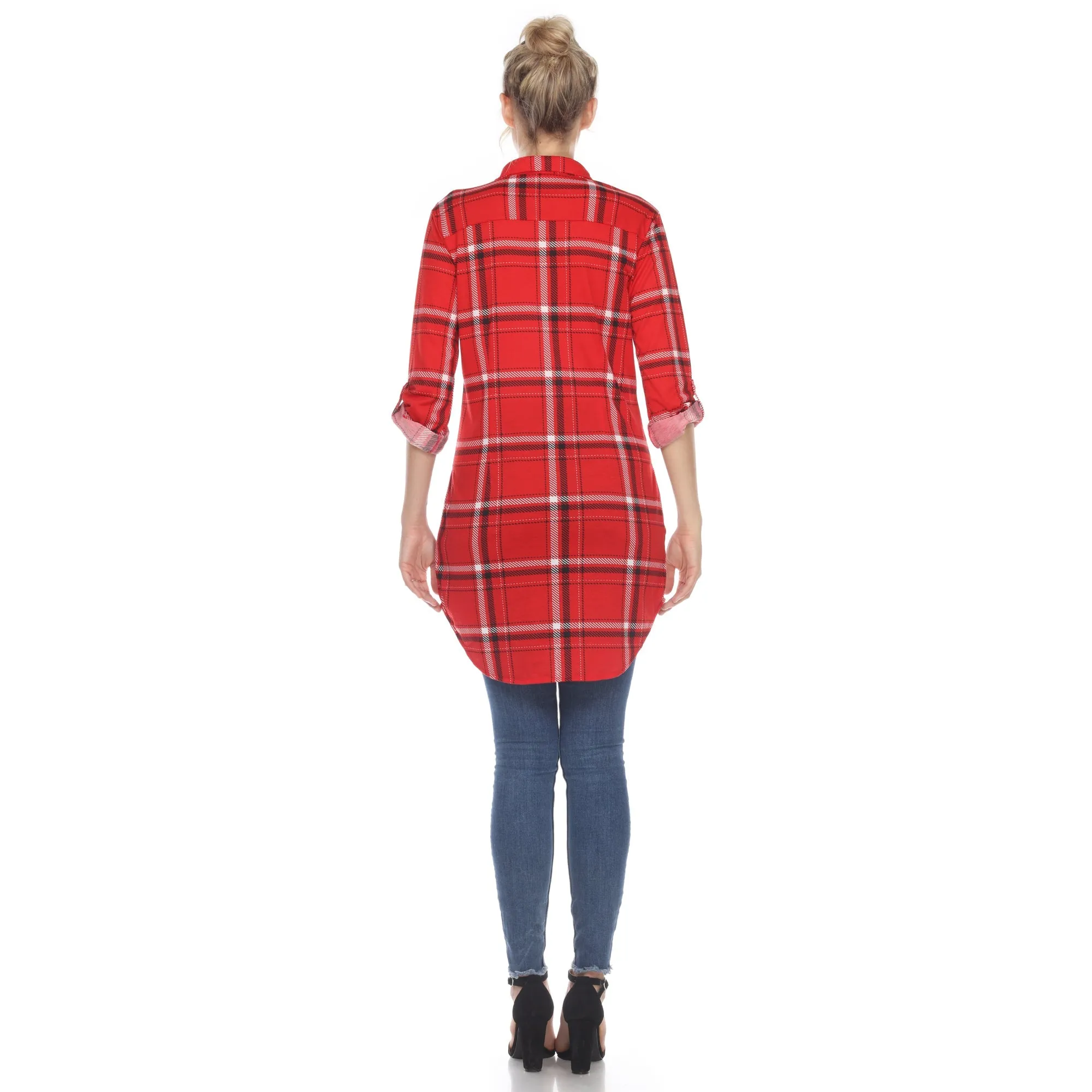 Plaid Tunic Shirt