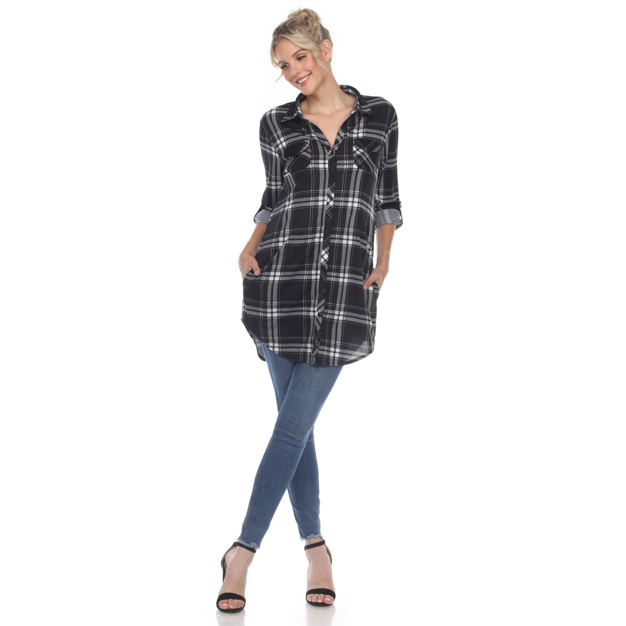 Plaid Tunic Shirt