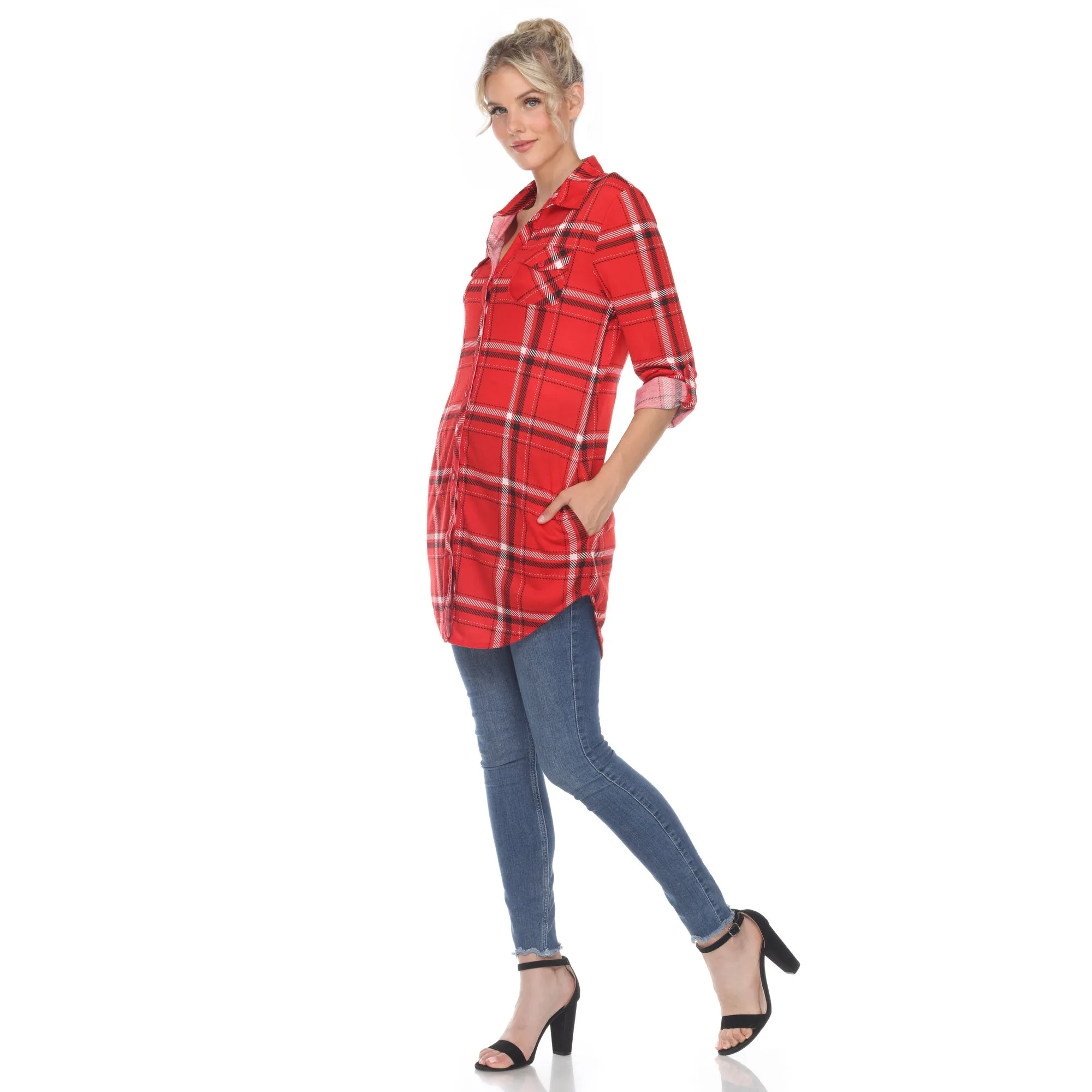 Plaid Tunic Shirt