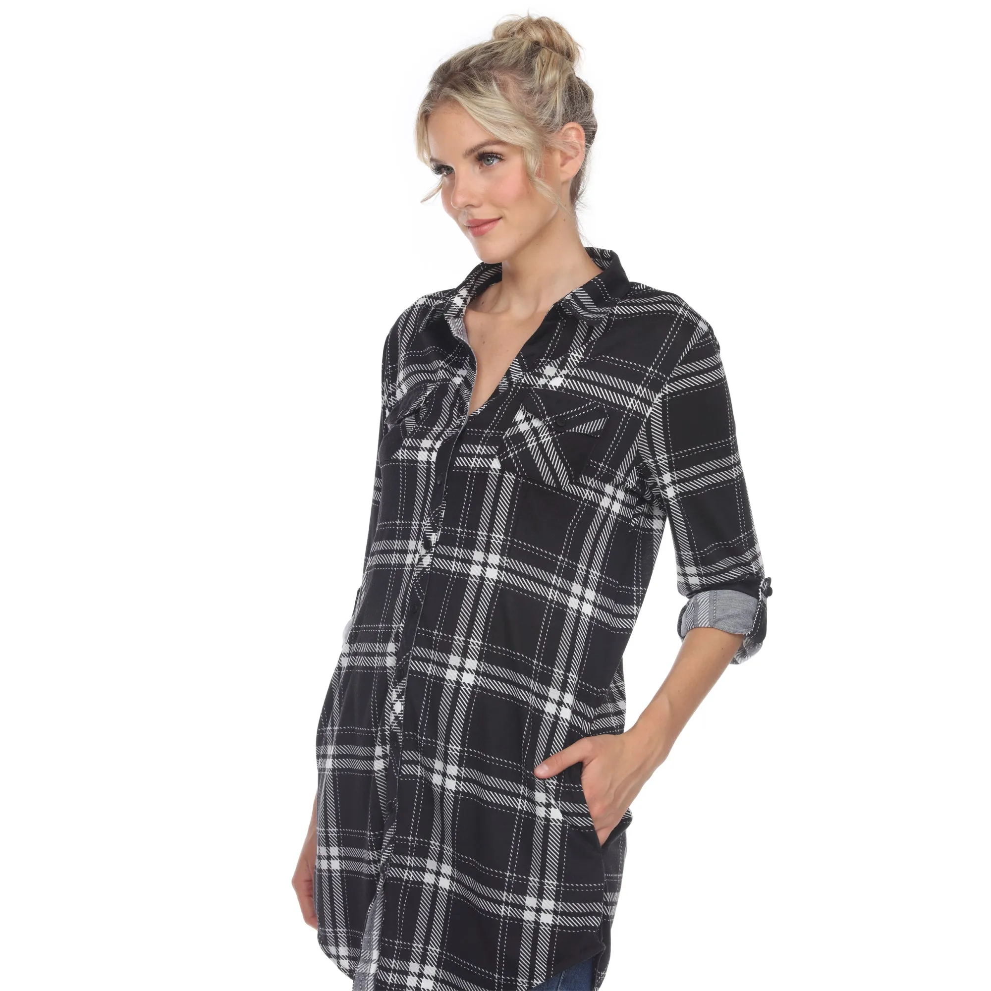 Plaid Tunic Shirt