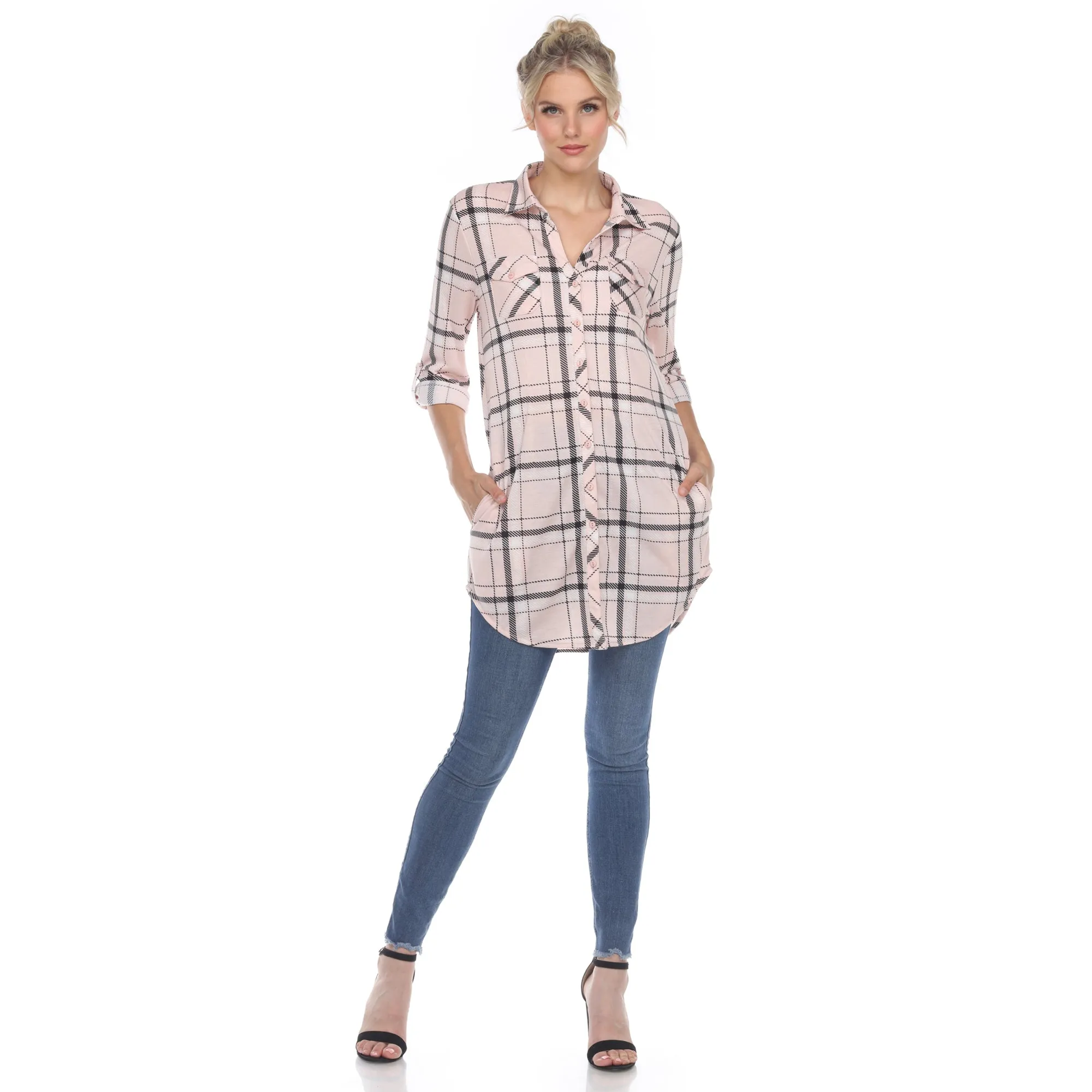 Plaid Tunic Shirt