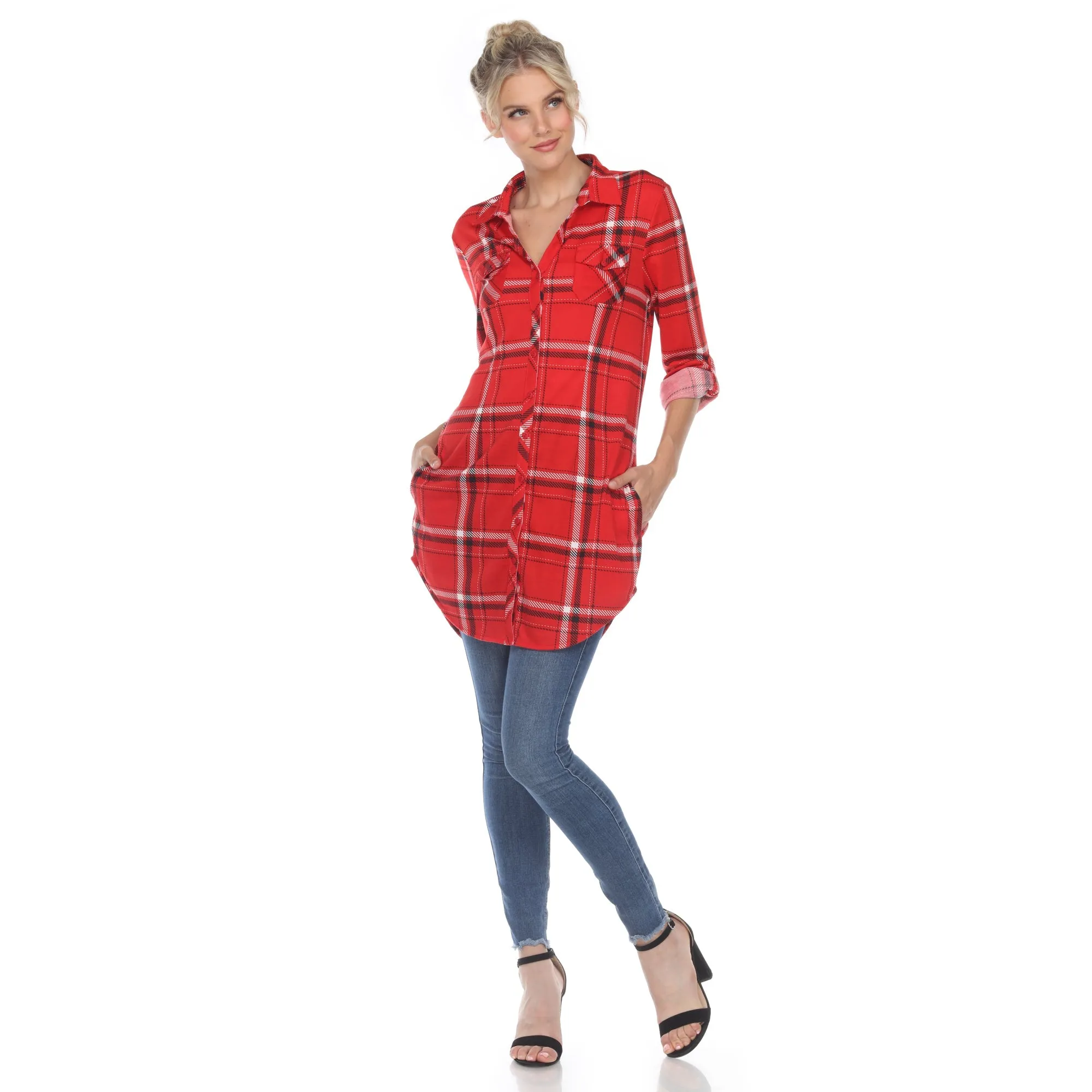 Plaid Tunic Shirt