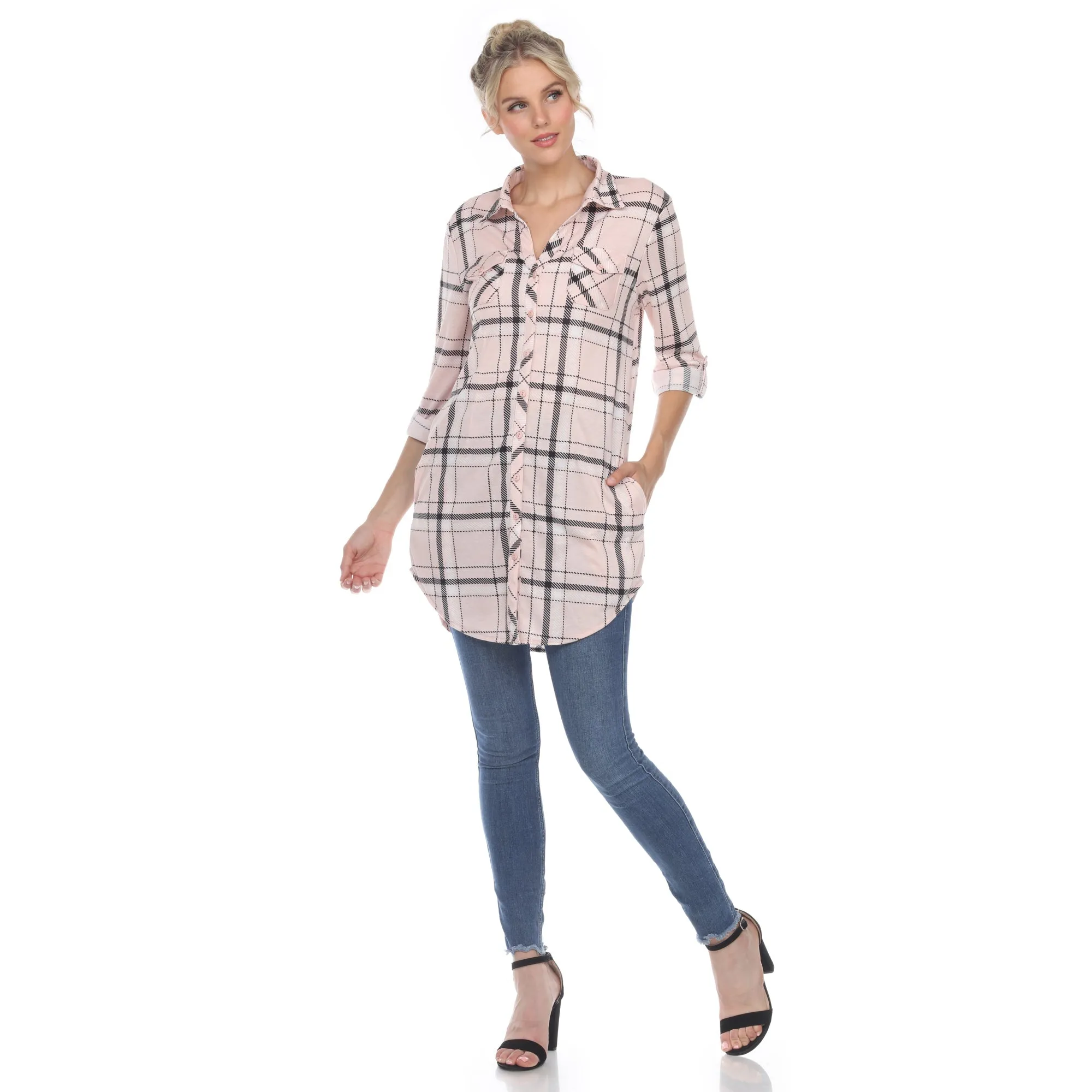 Plaid Tunic Shirt