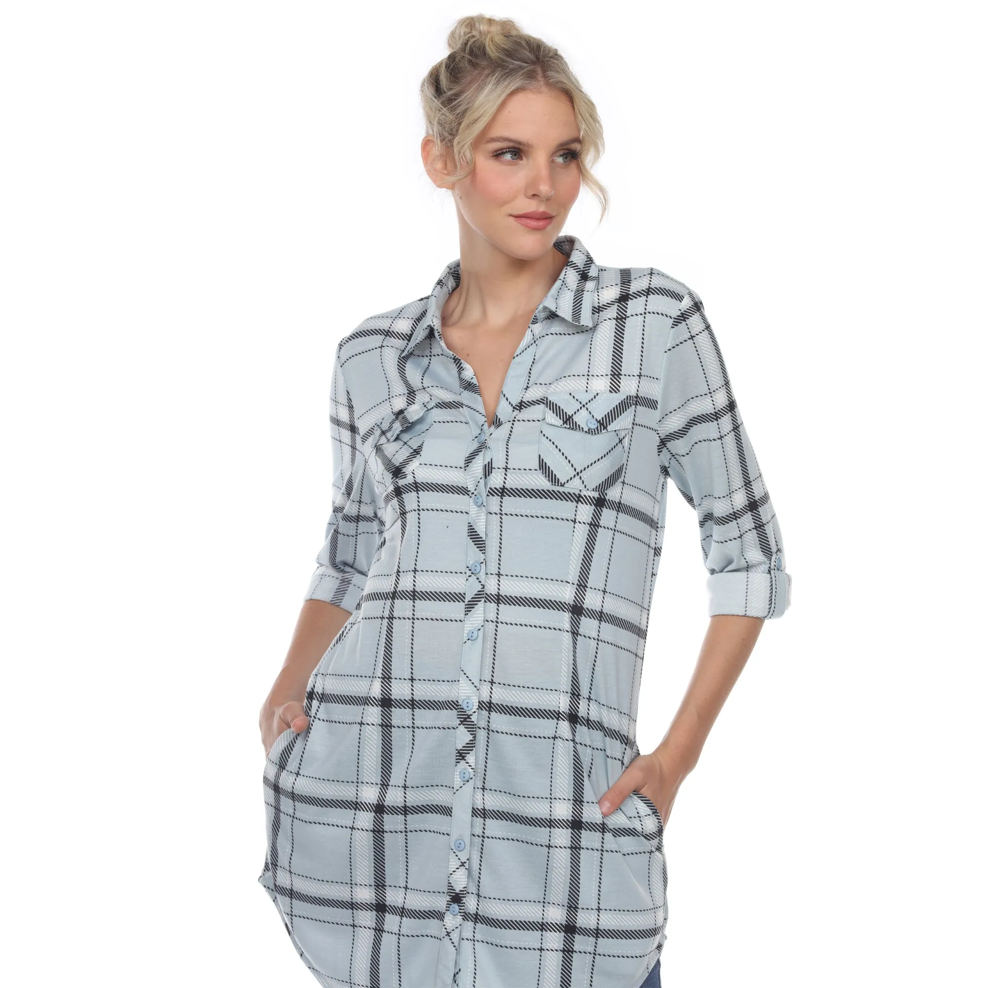 Plaid Tunic Shirt