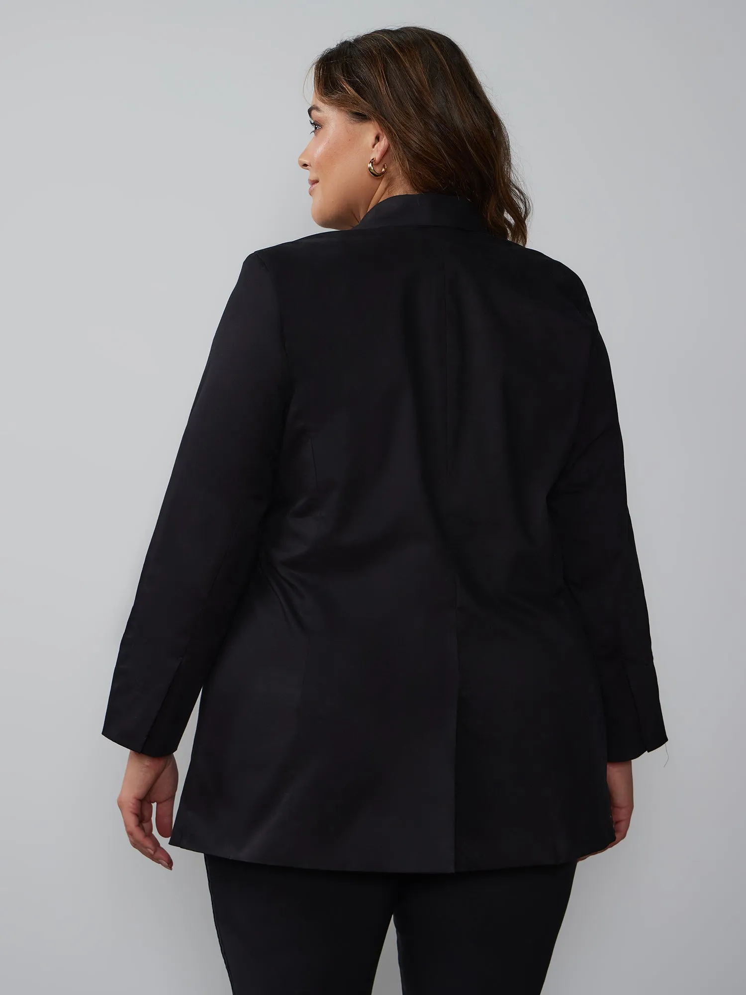 Plus Oversized 2-Button Blazer