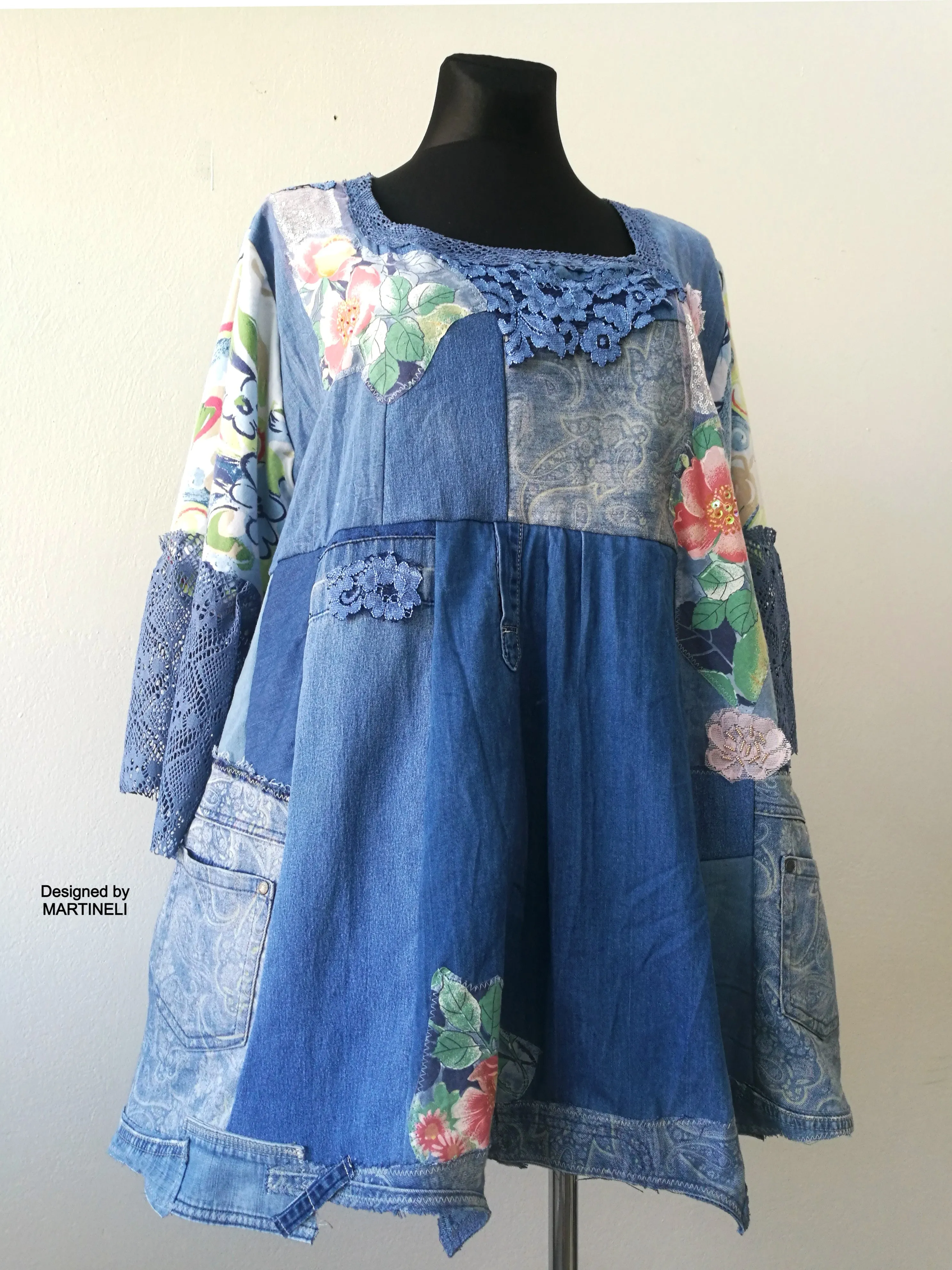 Plus Size Denim Shirt Dress,2XL Maxi Summer Blue Dress