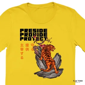 Preside Provide Protect Japanese Tiger T-shirt