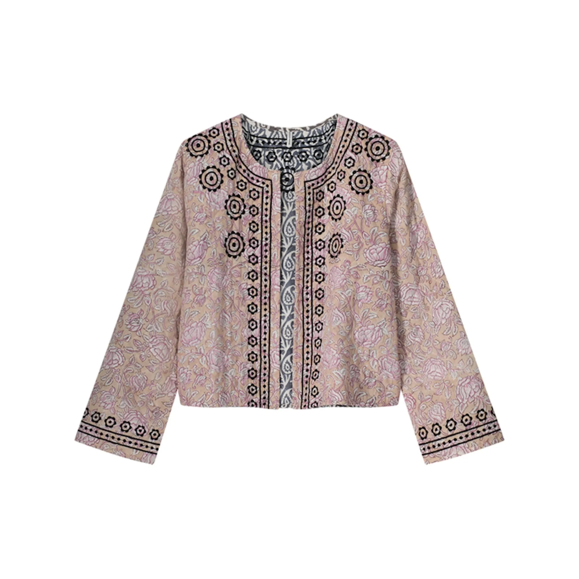 Quilted Embroidered Jacket