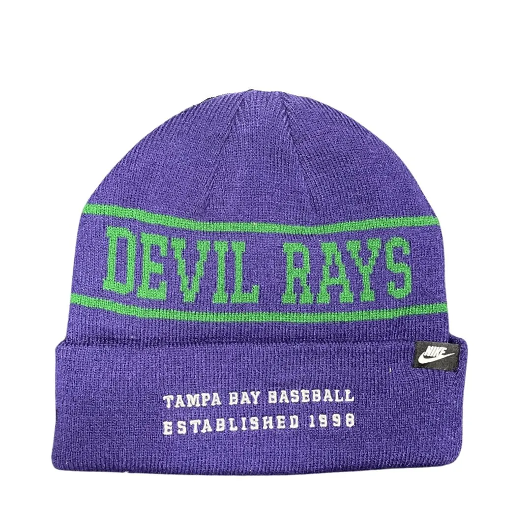 Rays Nike Purple Devil Rays Coop Rewind Terra Cuffed Knit Hat