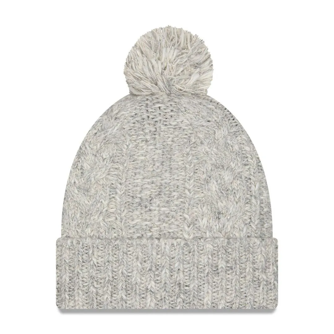 Rays Women's New Era Shimmer Pom Knit Hat