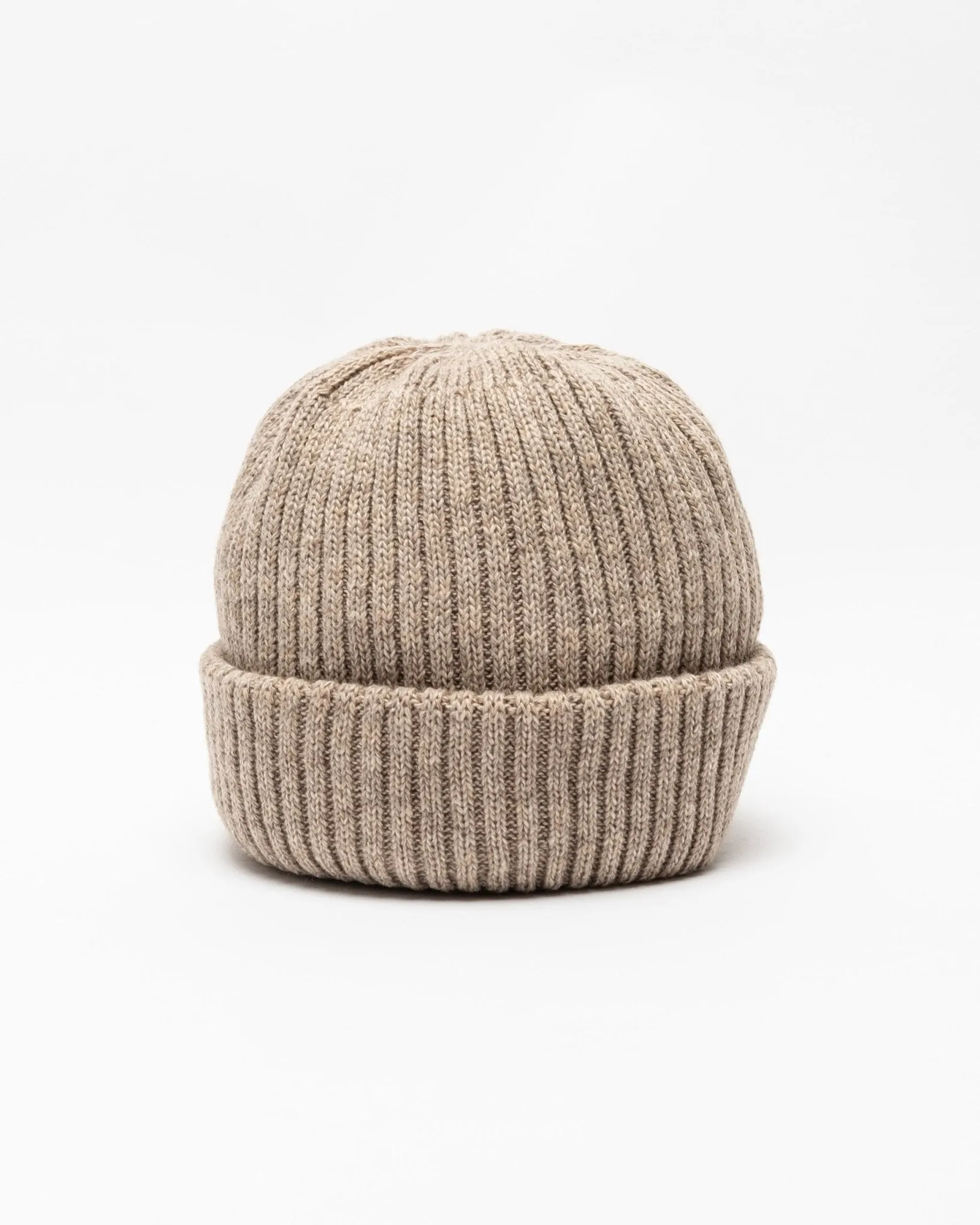 Recycle w/pl 2x2 Beanie Beige