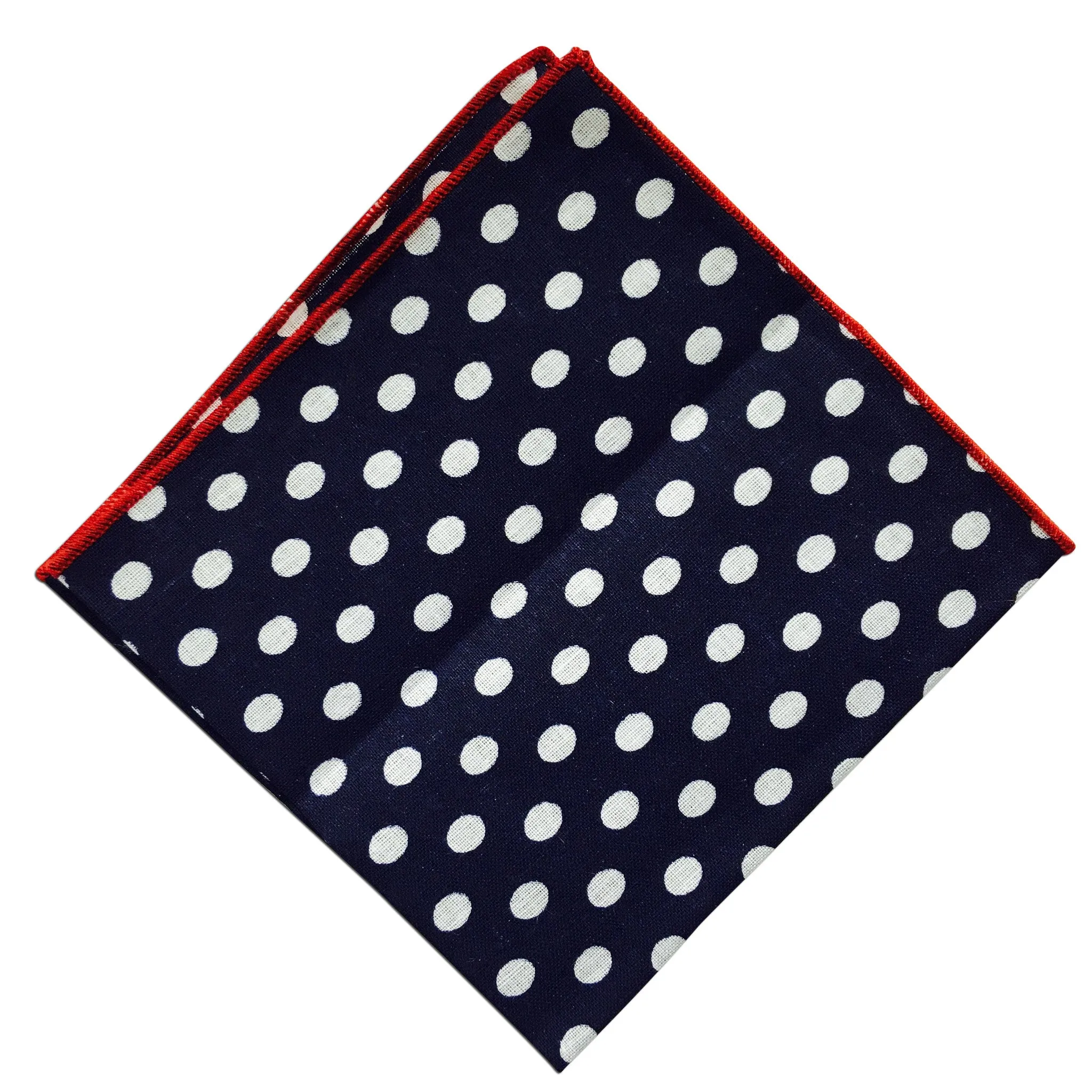 Red Lip Large Poker Dot Pocket Square