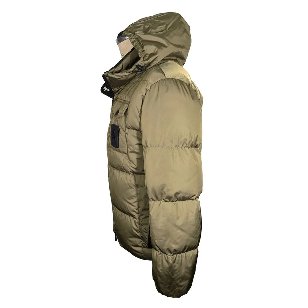 Refrigiwear Iridescent Green Quilted Down Jacket