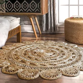 Rosetta Round Hemp Rug