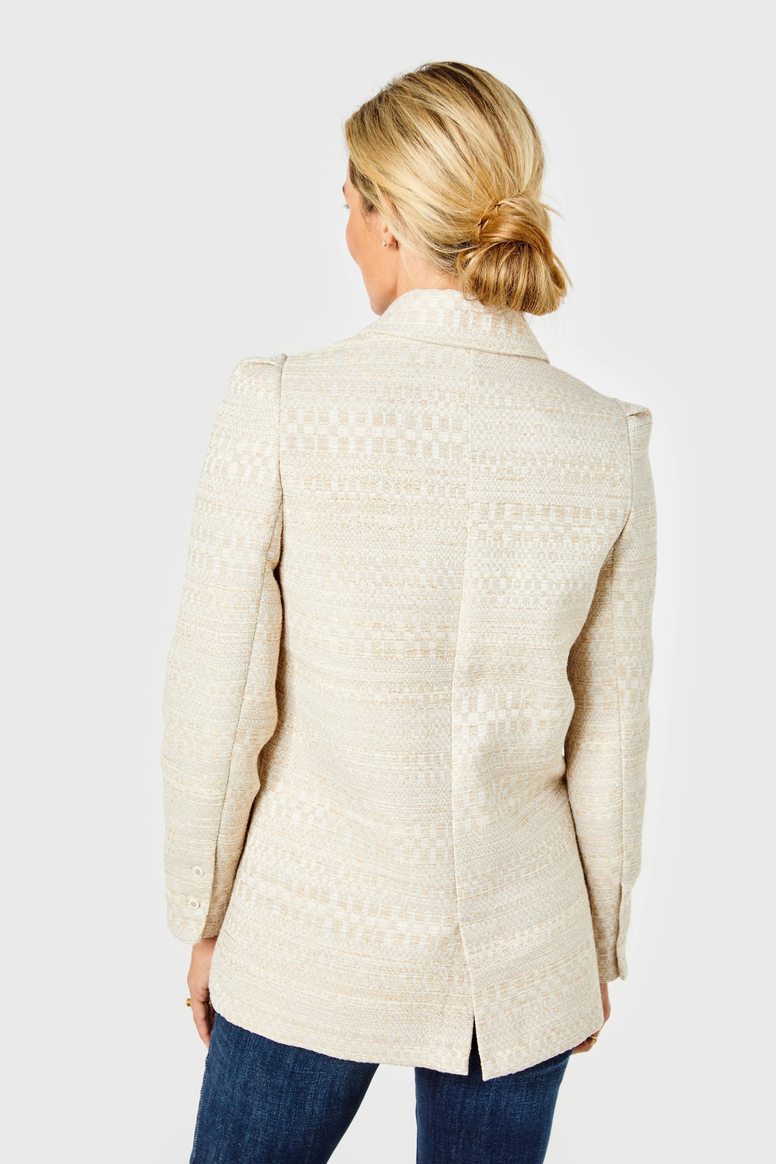 Rowan Blazer-Tweed-Gardenia by Cartolina