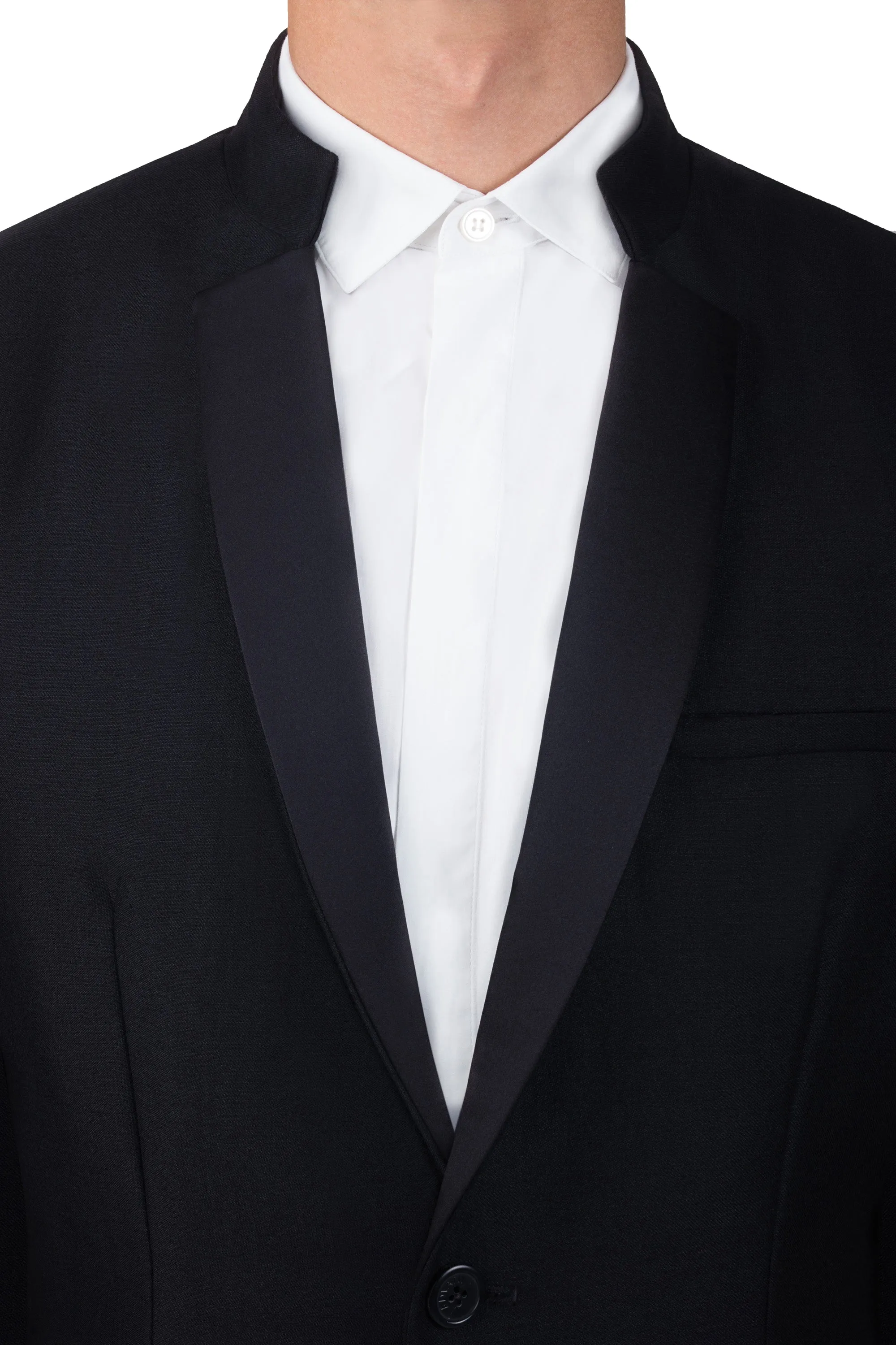 Satin Contemporary Tuxedo Jacket