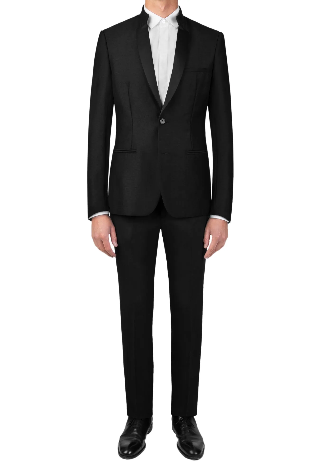 Satin Contemporary Tuxedo Jacket