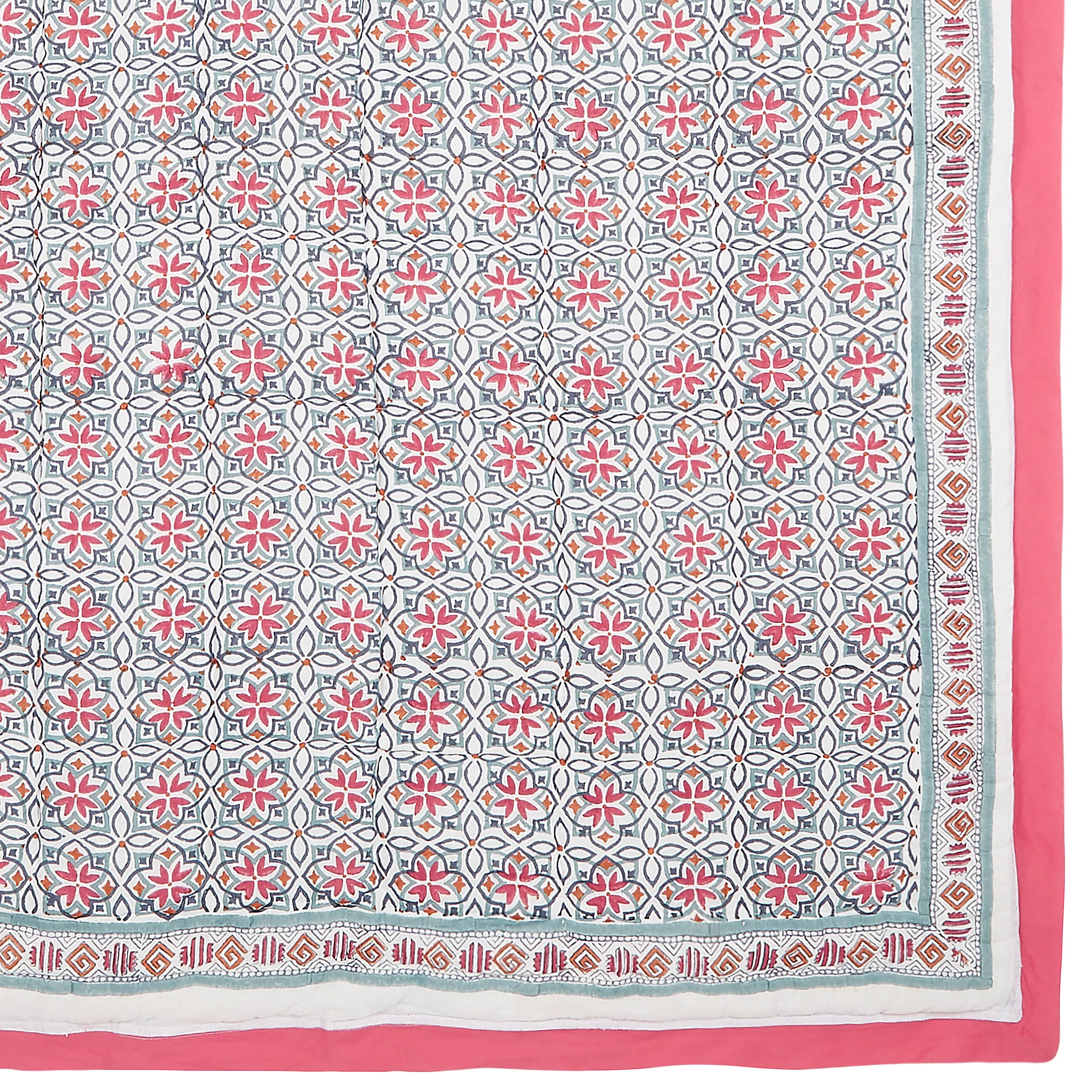 Seminyak Pink Cotton Quilt