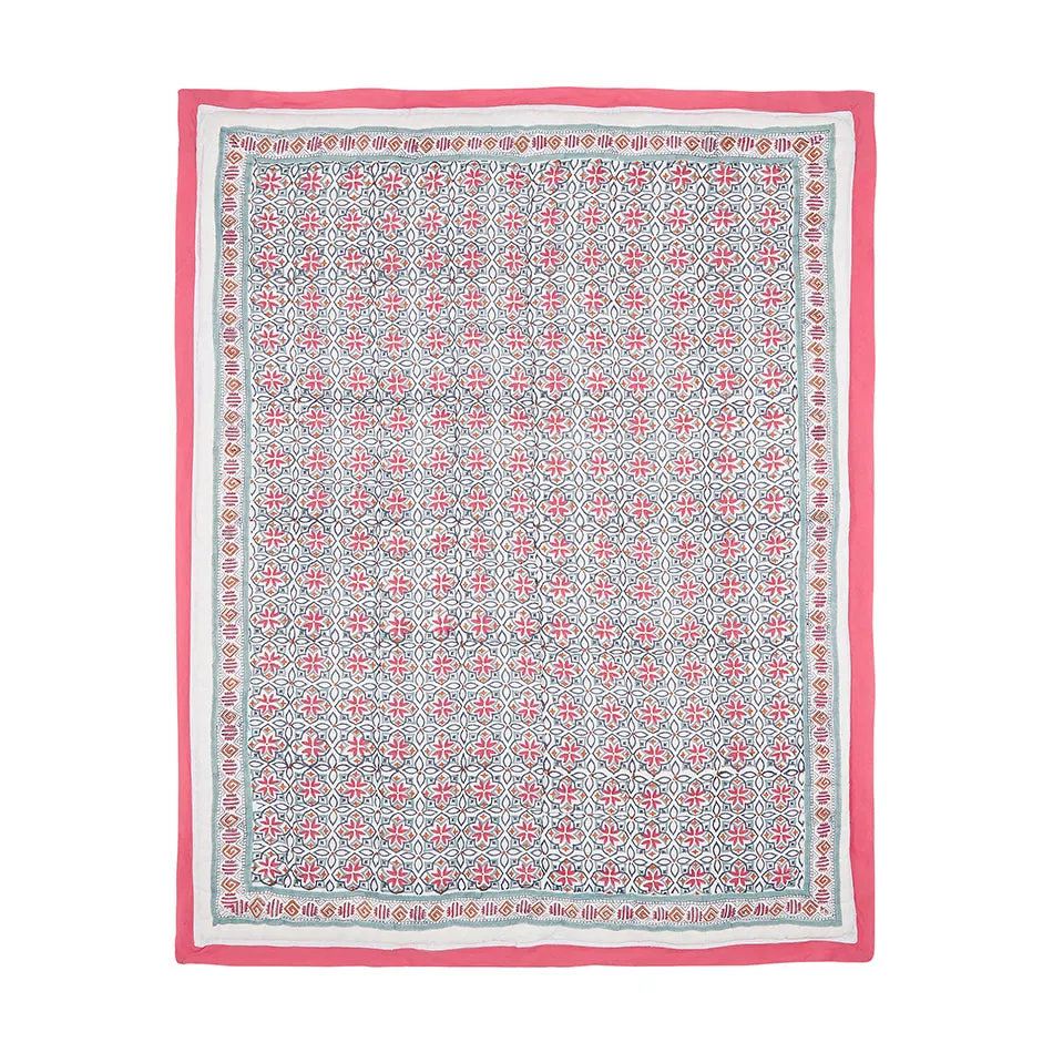 Seminyak Pink Cotton Quilt